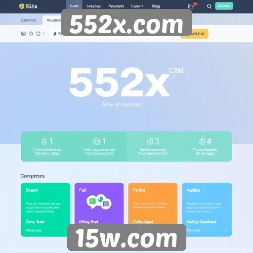 Interface e usabilidade do site 552x.com